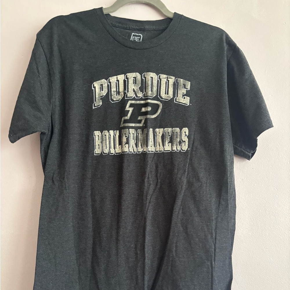 Pro Edge Charcoal Purdue Boilermakers Tee